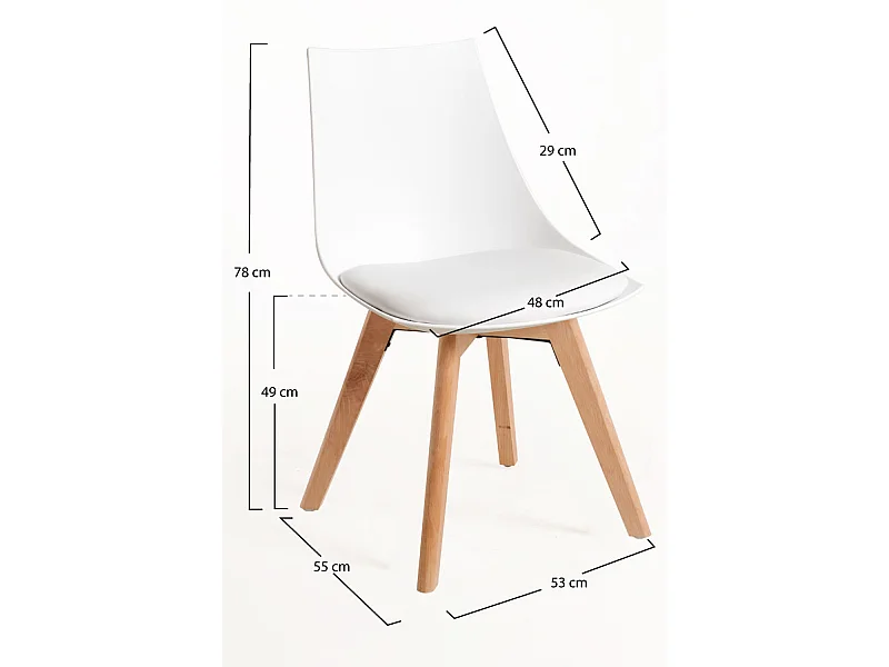 Packs Sillas Comedor - Pack 6 Sillas Blok - Blanco