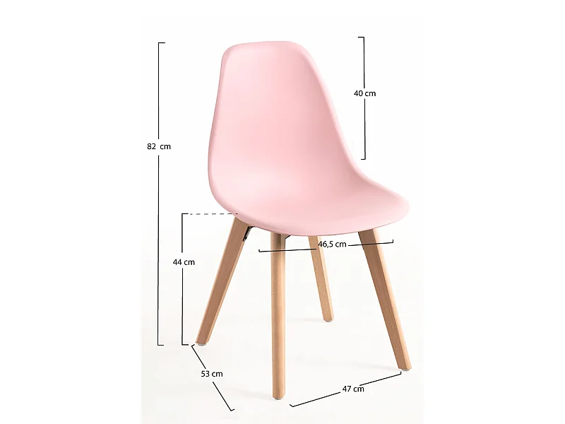 Packs Sillas Comedor - Pack 4 Sillas Kelen - Rosa