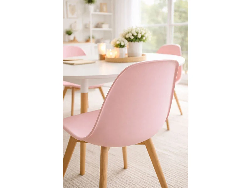 Packs Sillas Comedor - Pack 4 Sillas Kelen - Rosa