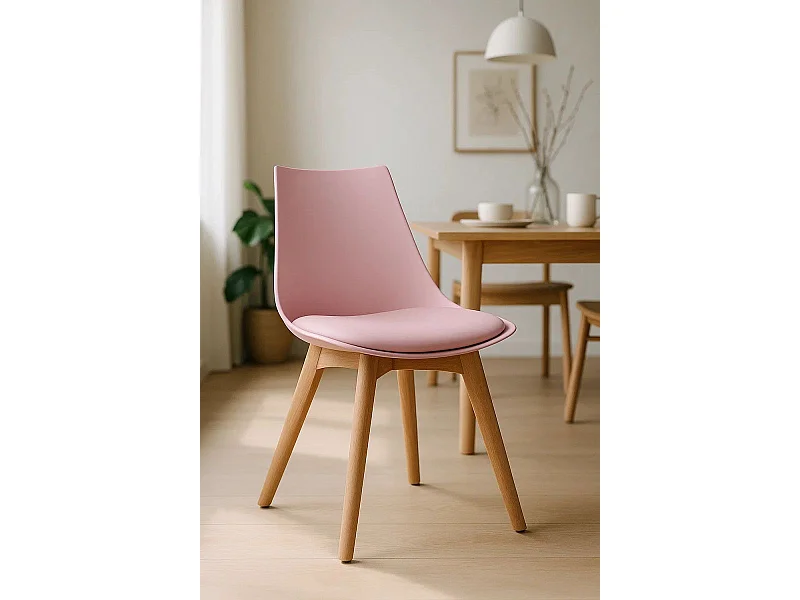Sillas Comedor - Silla Blok - Rosa