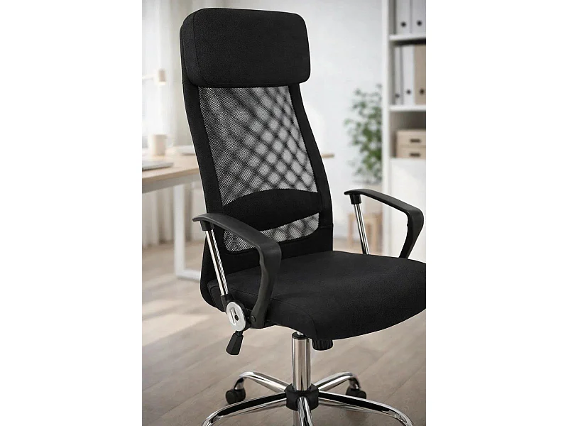 Silla de Oficina Negra Kon - Máxima Ergonomía - Ideal para Escritorio y Gaming