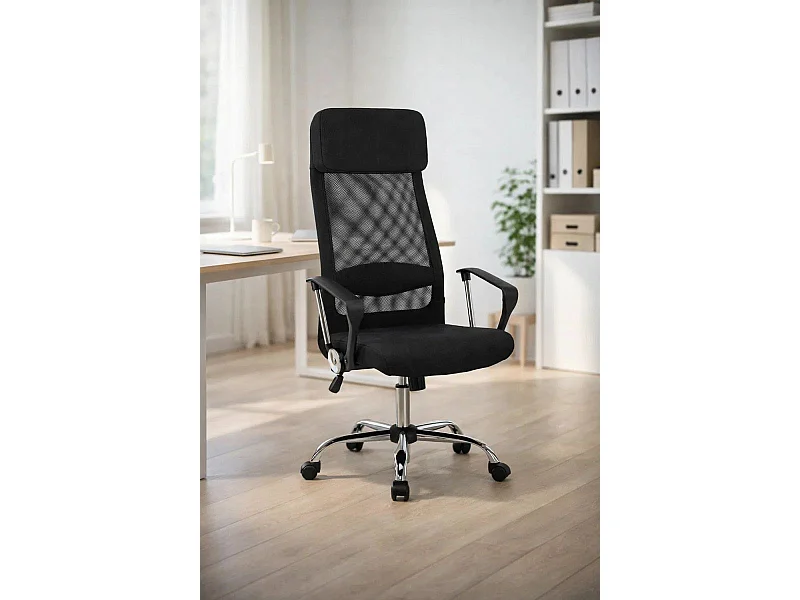 Silla de Oficina Negra Kon - Máxima Ergonomía - Ideal para Escritorio y Gaming