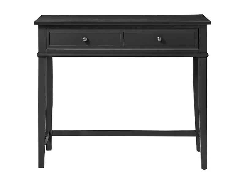 Scrittoio con 2 cassetti in MDF nero