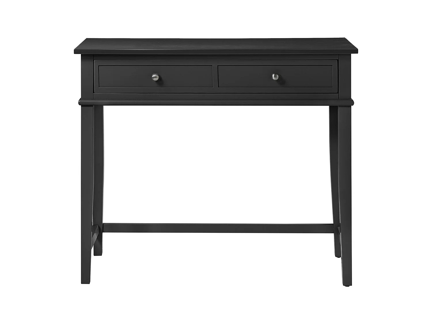 Scrittoio con 2 cassetti in MDF nero