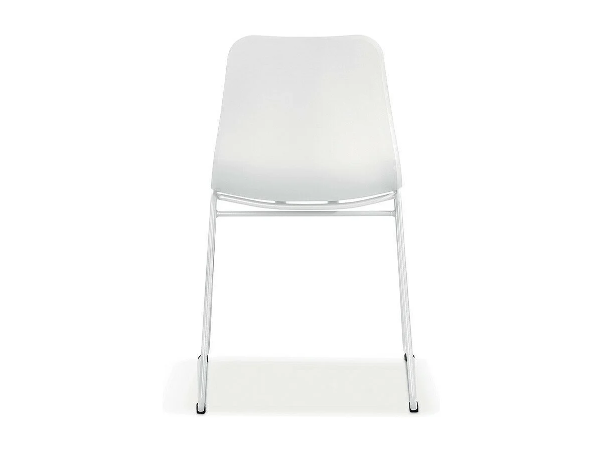 Cadeira em polipropileno MARIE para sala de jantar, bar, café, cor: branca