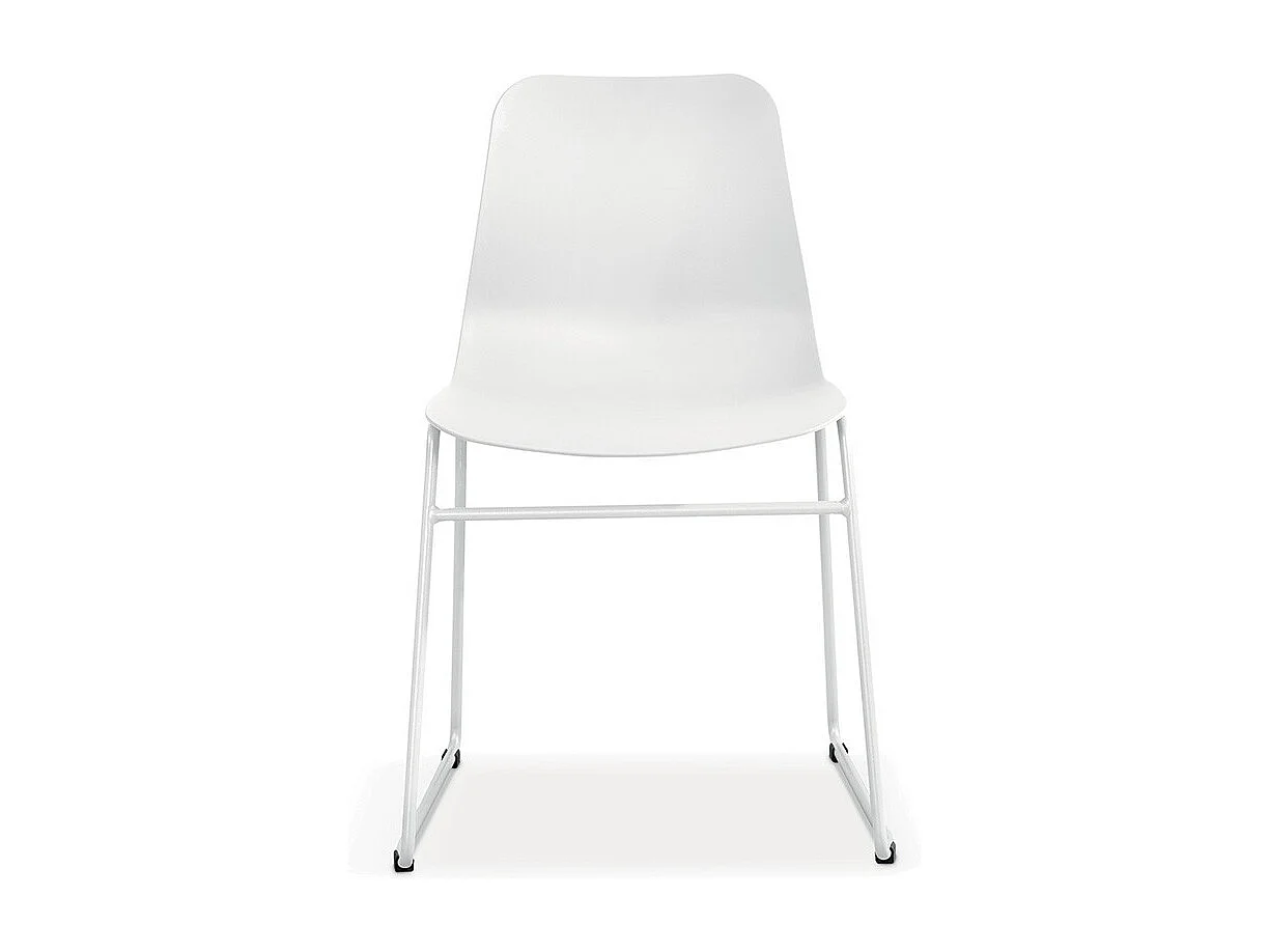 Cadeira em polipropileno MARIE para sala de jantar, bar, café, cor: branca