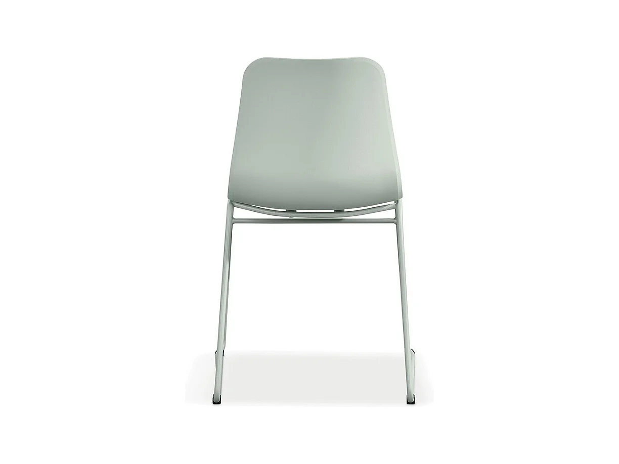 Cadeira de polipropileno MARIE para sala de jantar, bar, café, cor: verde cinza