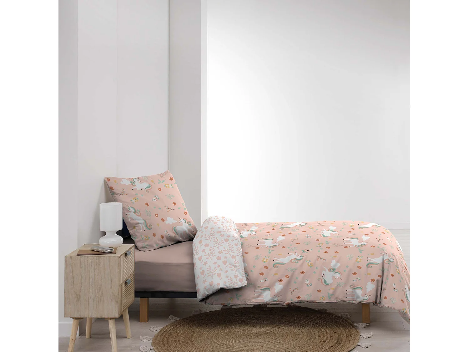 Parure Housse de couette Licorne magique 140x200cm