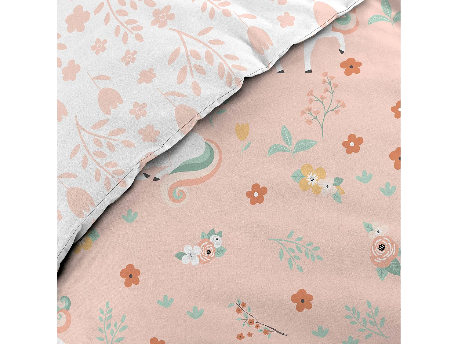 Parure Housse de couette Licorne magique 140x200cm