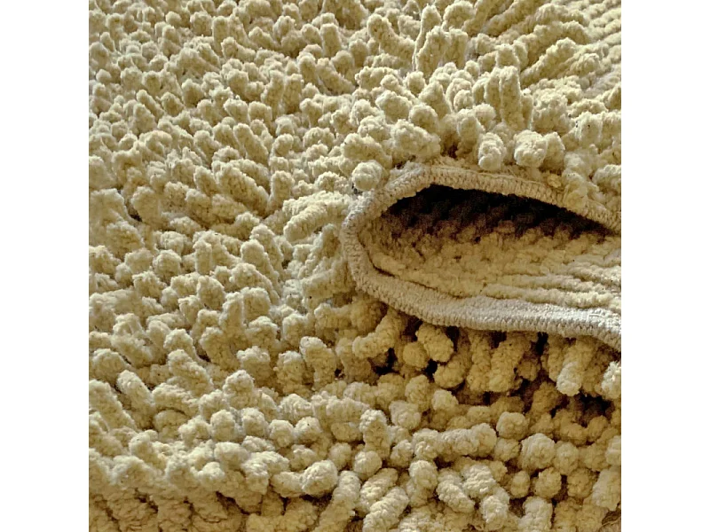 Lot 2 tapis de salle de bain 40 x 60 cm en coton jaune - NAPOLEON