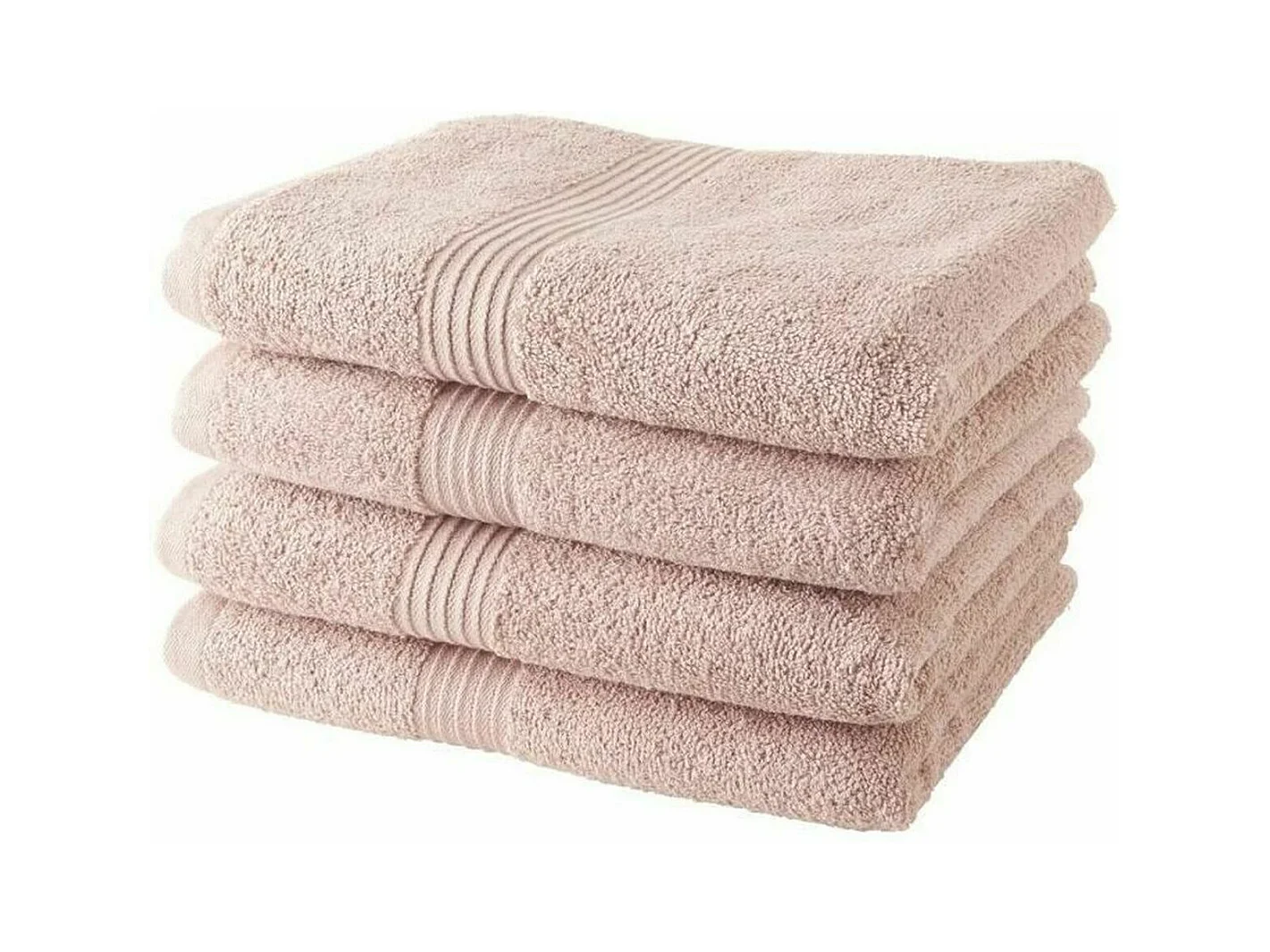 Set de Toallas TODAY Rosa claro 100 % algodón (4 Unidades)