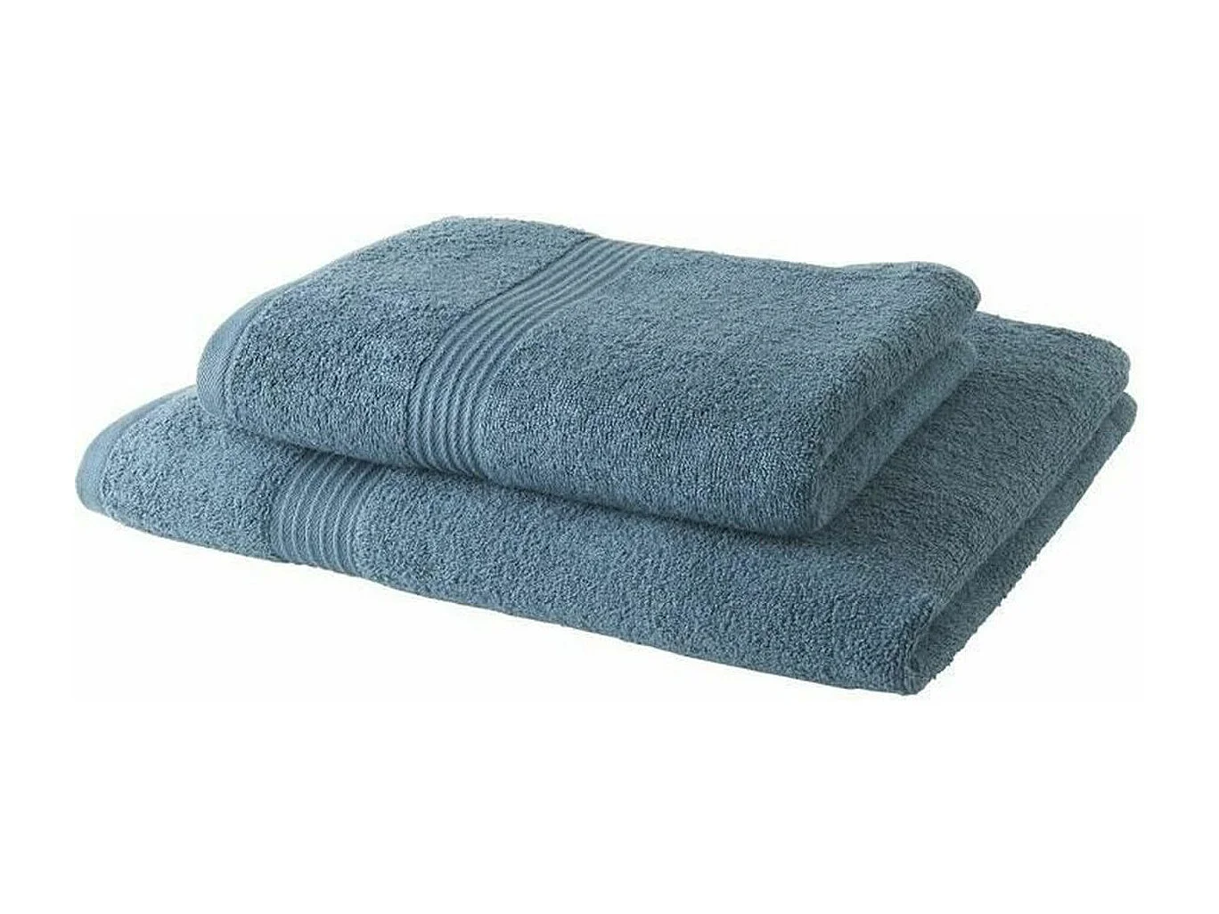 1 Drap de Bain 100% coton 70 x 130 cm + 1 Serviette de Bain 50 x 100 cm - Paon