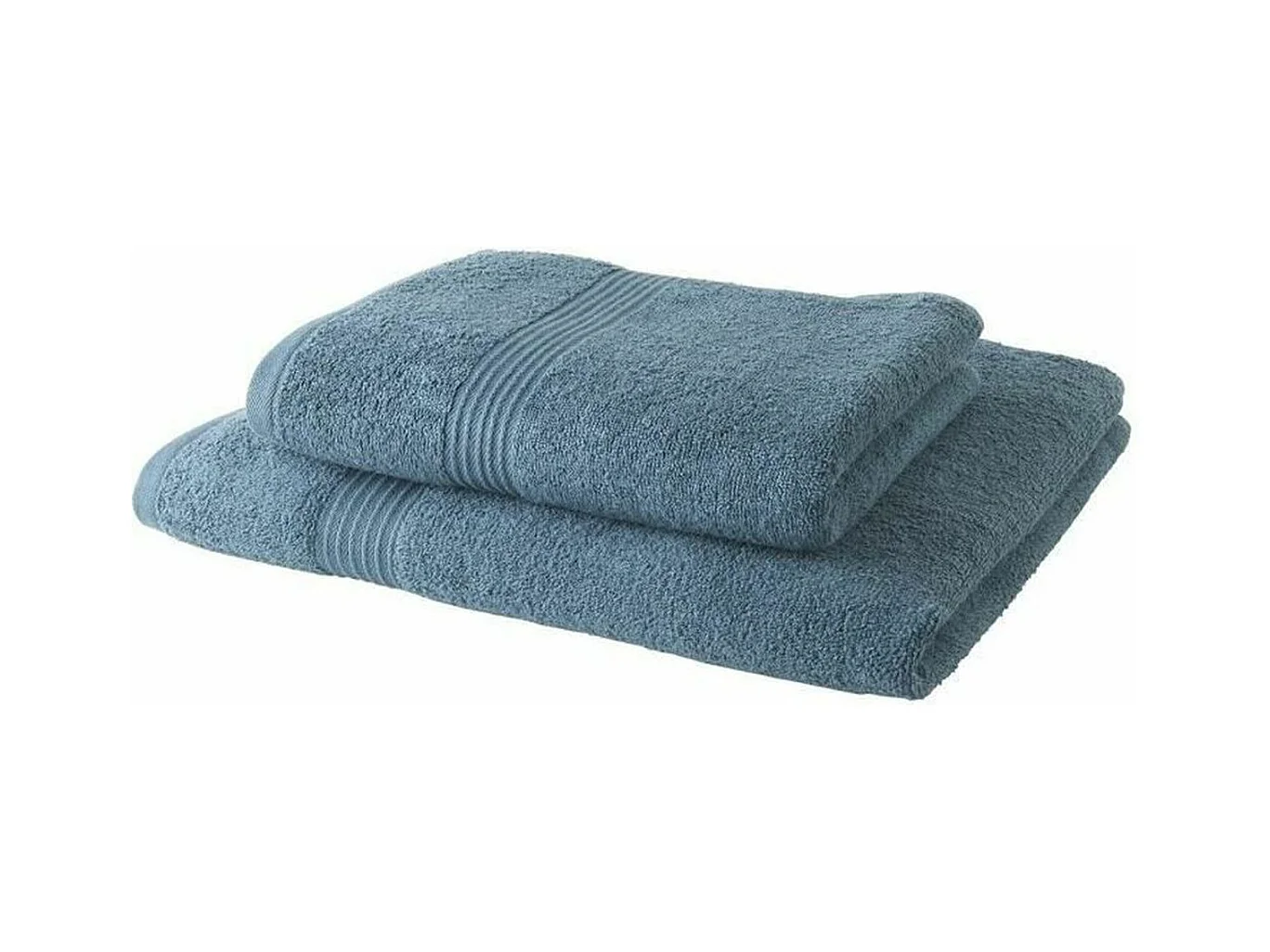 1 Drap de Bain 100% coton 70 x 130 cm + 1 Serviette de Bain 50 x 100 cm - Paon