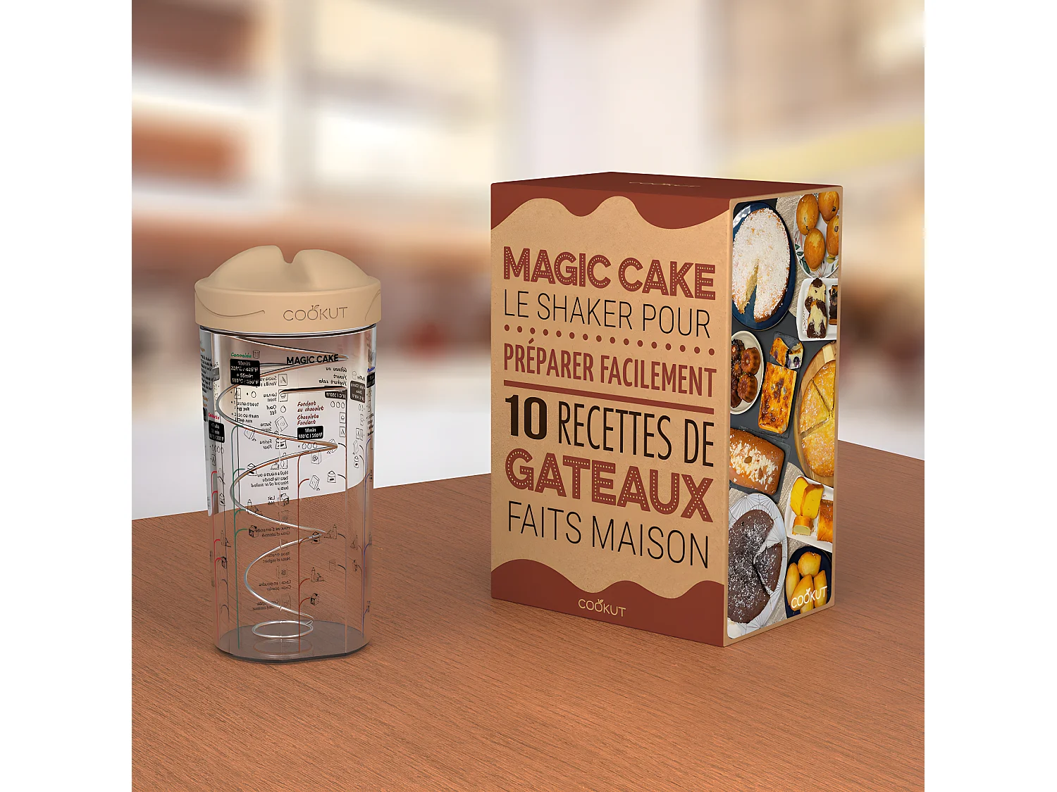 Magic cake - shaker à gâteaux Transparent  Cookut