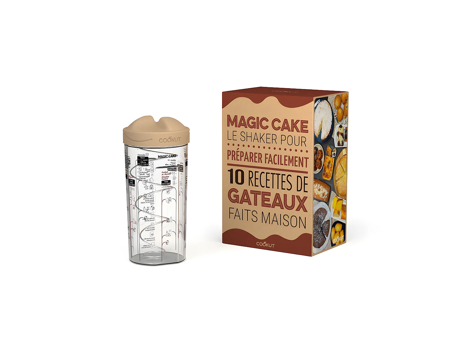 Magic cake - shaker à gâteaux Transparent  Cookut