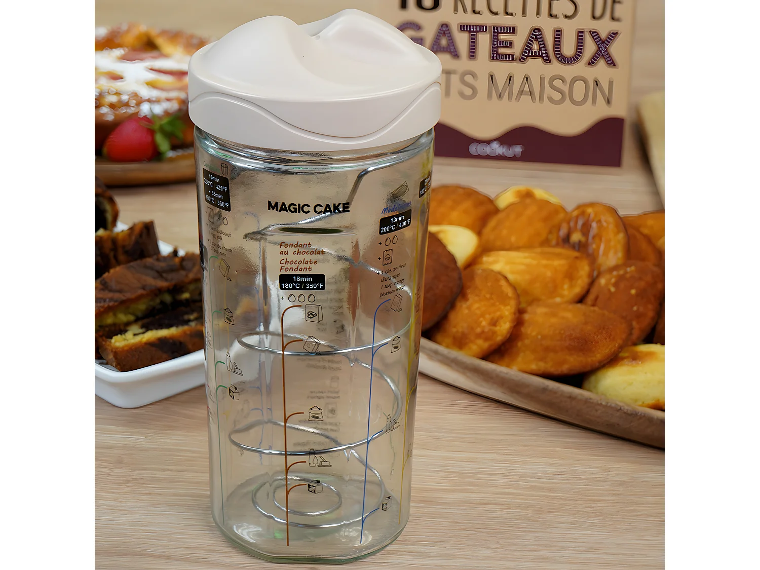 Magic cake - shaker à gâteaux Transparent  Cookut