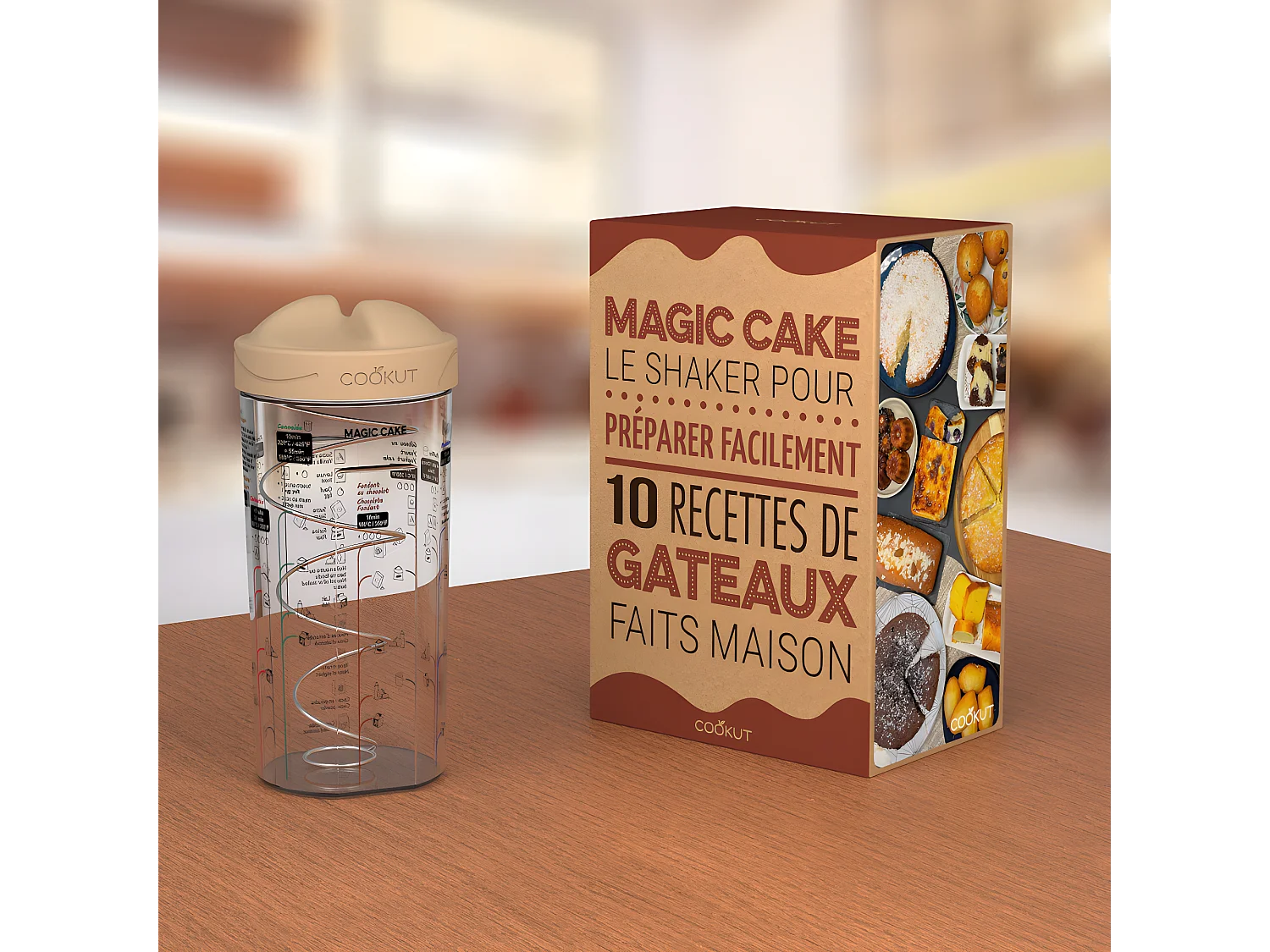 Magic cake - shaker à gâteaux Transparent  Cookut