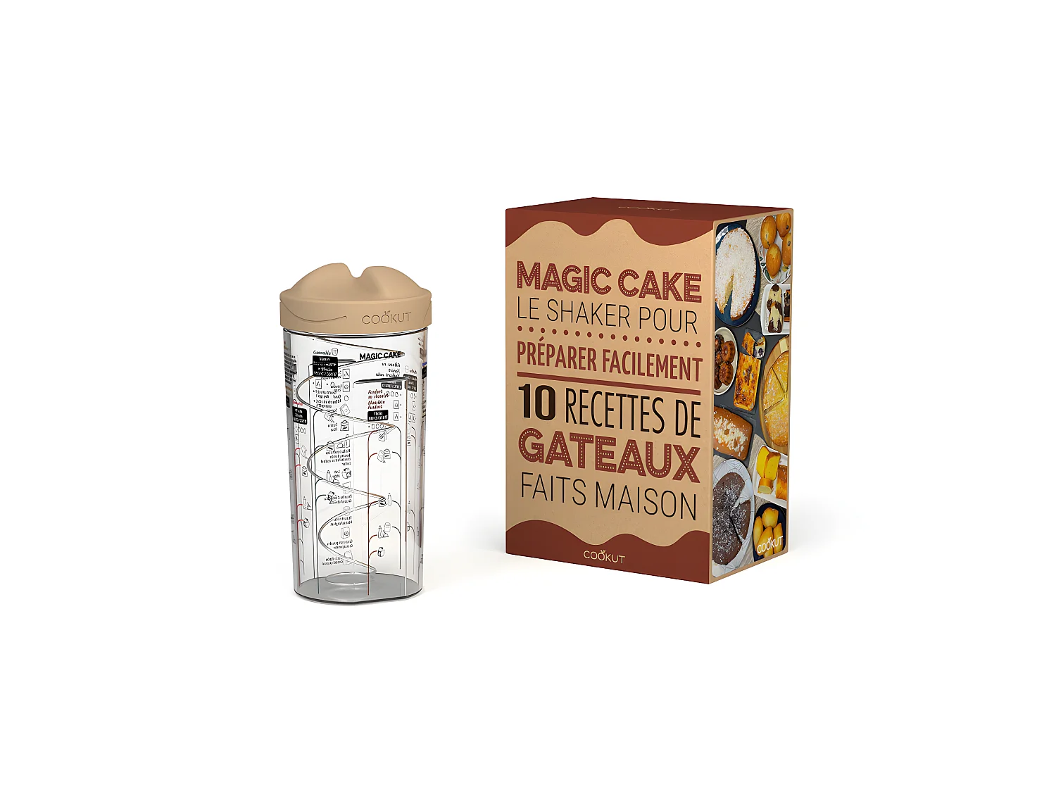 Magic cake - shaker à gâteaux Transparent  Cookut