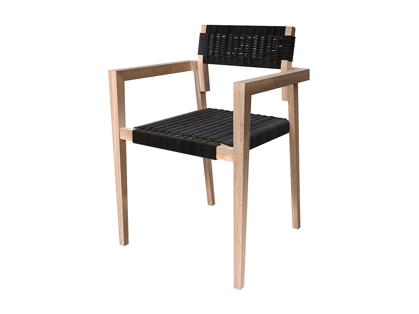 Set di tavolo e 6 sedie da giardino in legno di teak - Suri