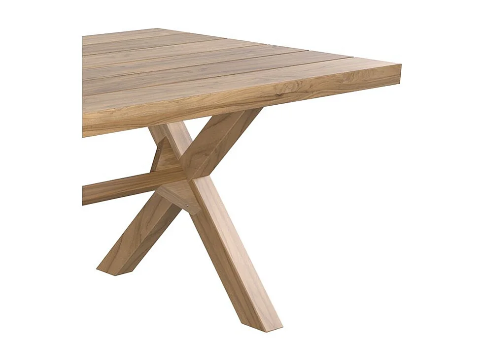 Set di tavolo e 6 sedie da giardino in legno di teak - Suri