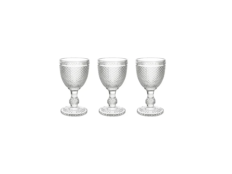 Set 3 Copas Transparentes cc 280 Diamante Cristal Transparente