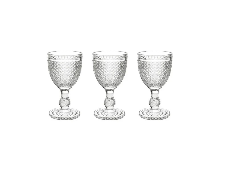 Set 3 Copas Transparentes cc 280 Diamante Cristal Transparente