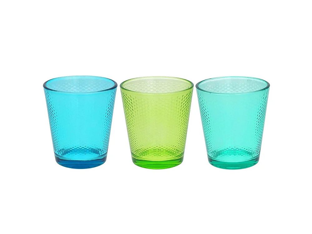 Set 3 bicchieri multicolor Linea Golf Tognana