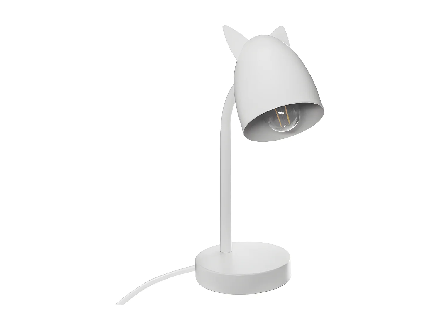 Lampe à Poser en Métal "Oreilles" 31cm Blanc