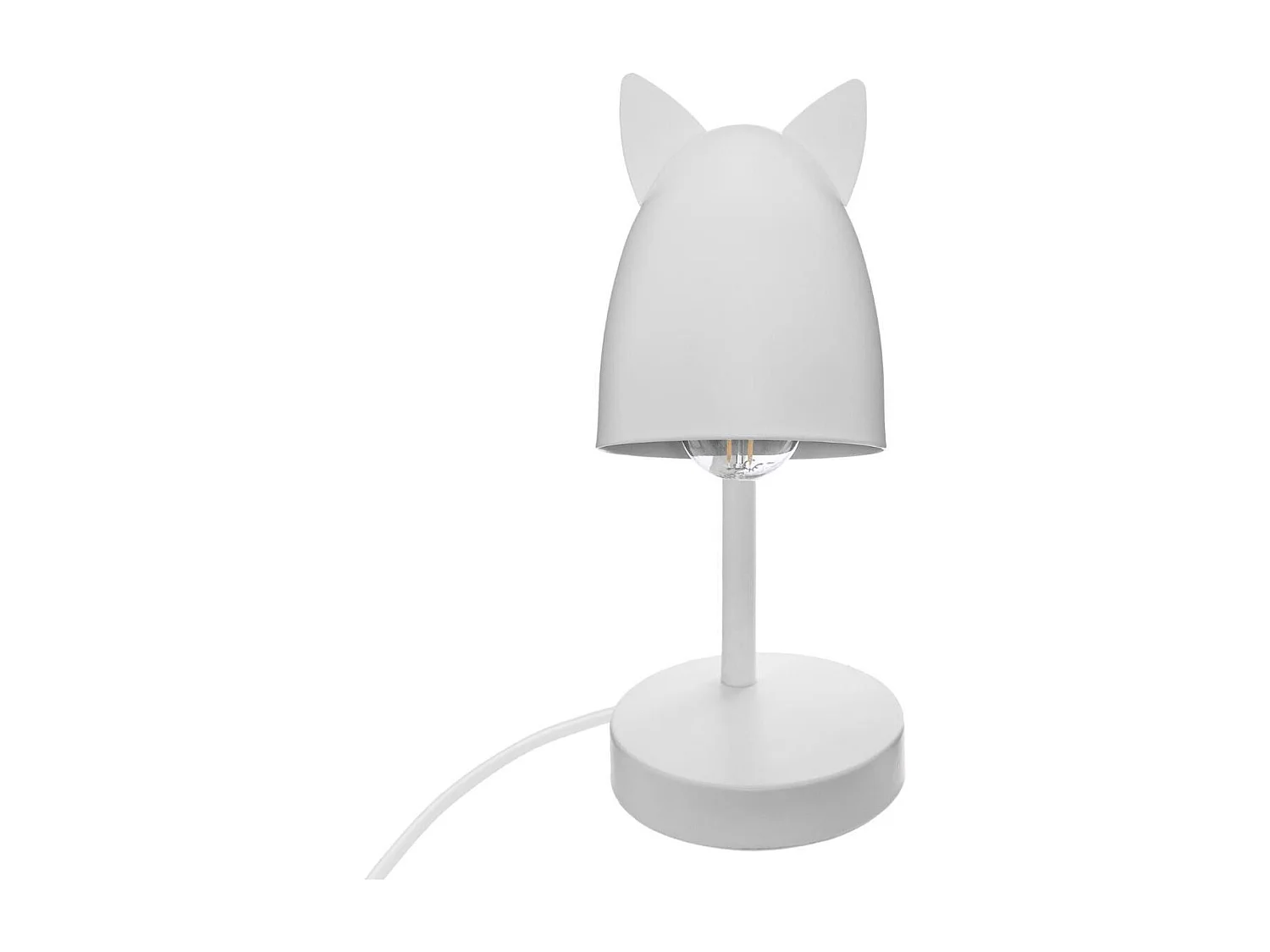 Lampe à Poser en Métal "Oreilles" 31cm Blanc