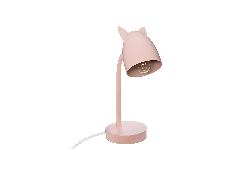 Tischlampe Metall rosa 31x18x12,5cm