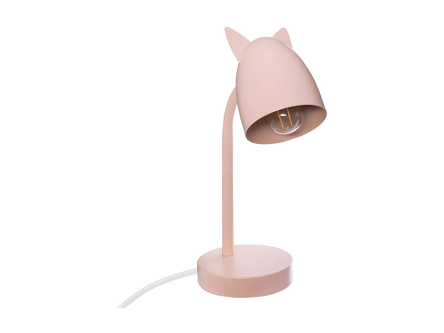 Tischlampe Metall rosa 31x18x12,5cm