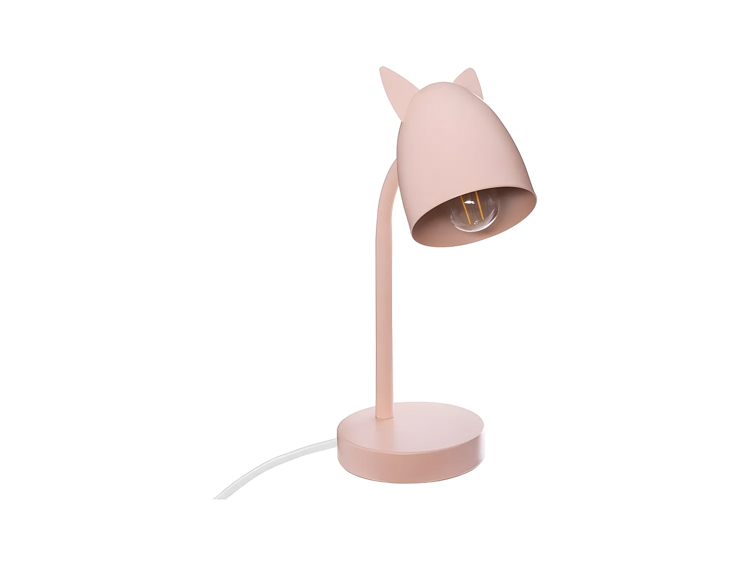 Lampe à Poser en Métal "Oreilles" 31cm Rose