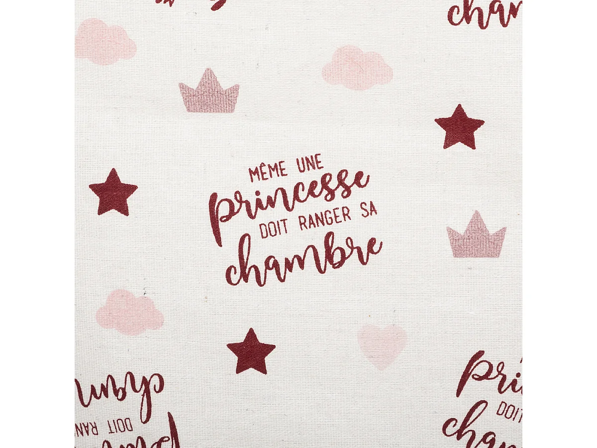 Panier de Rangement "Princesse" 50cm Blanc