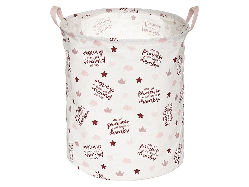 Panier de Rangement "Princesse" 50cm Blanc