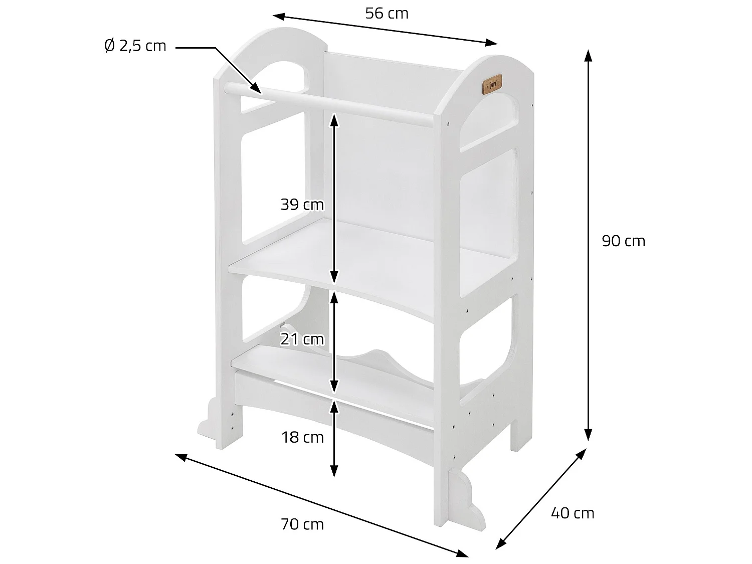 Torre di apprendimento con lavagna Sgabello per l'apprendimento Joyz
