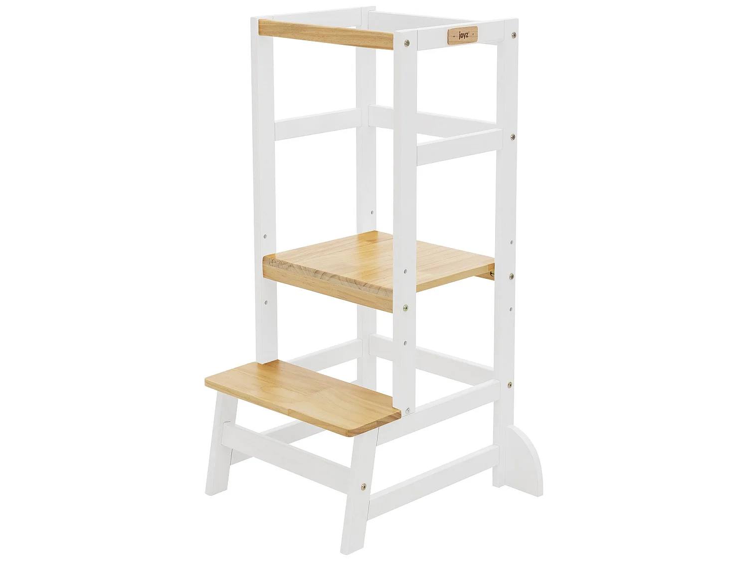 Torre di apprendimento montessori per bambini legno bianco/naturale Joyz