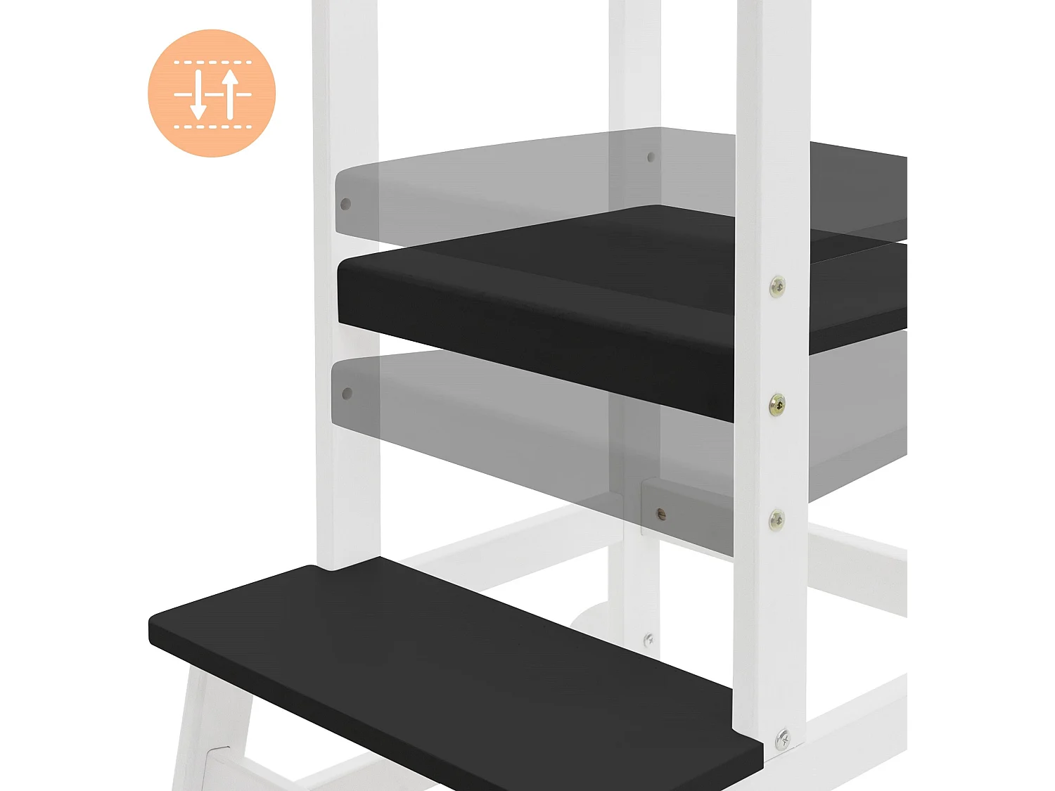 Torre de aprendizaje taburete de ayuda silla infantil trona de niños Joyz