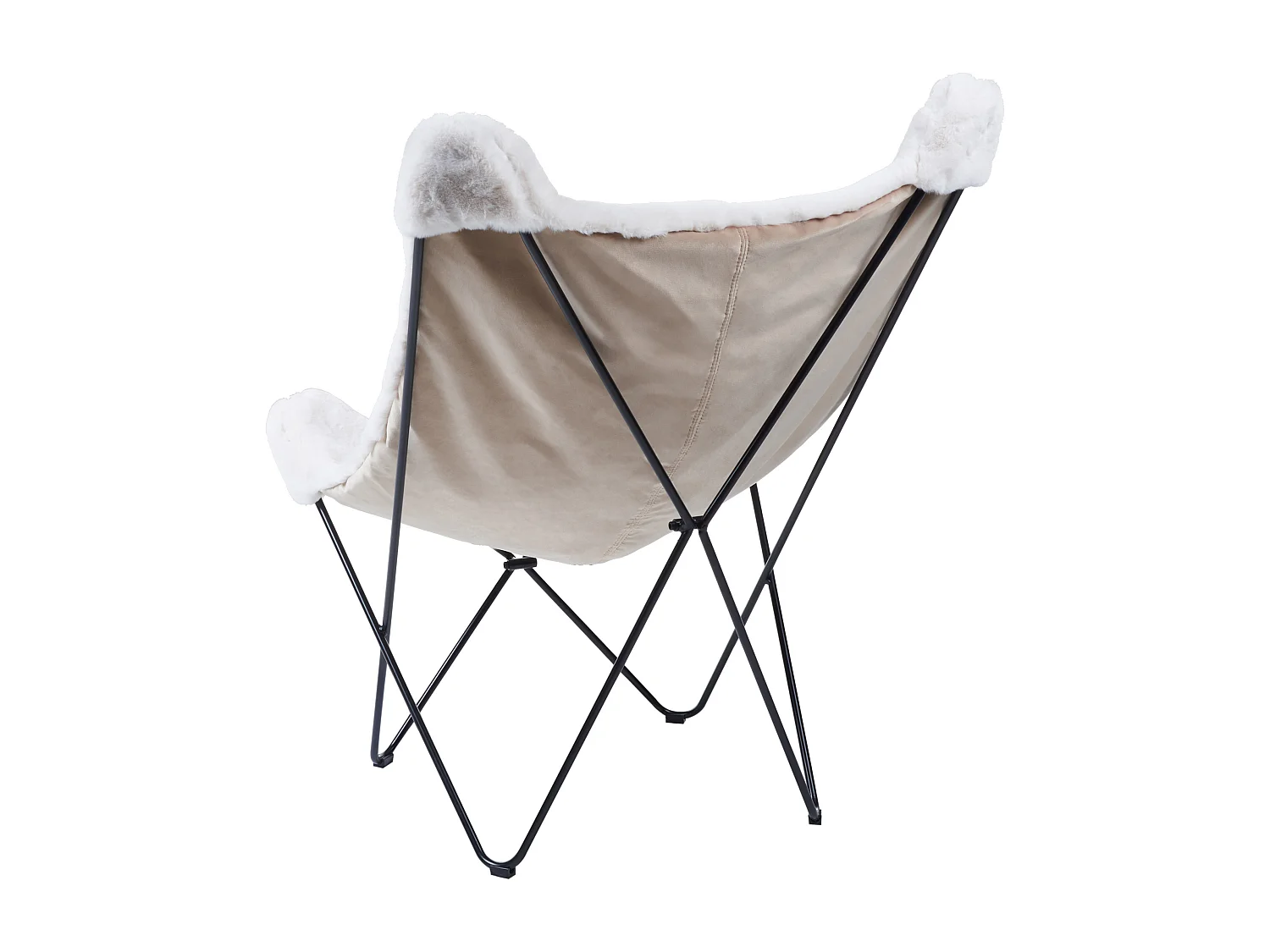 Fauteuil NYBRO Fourrure synthétique Blanc