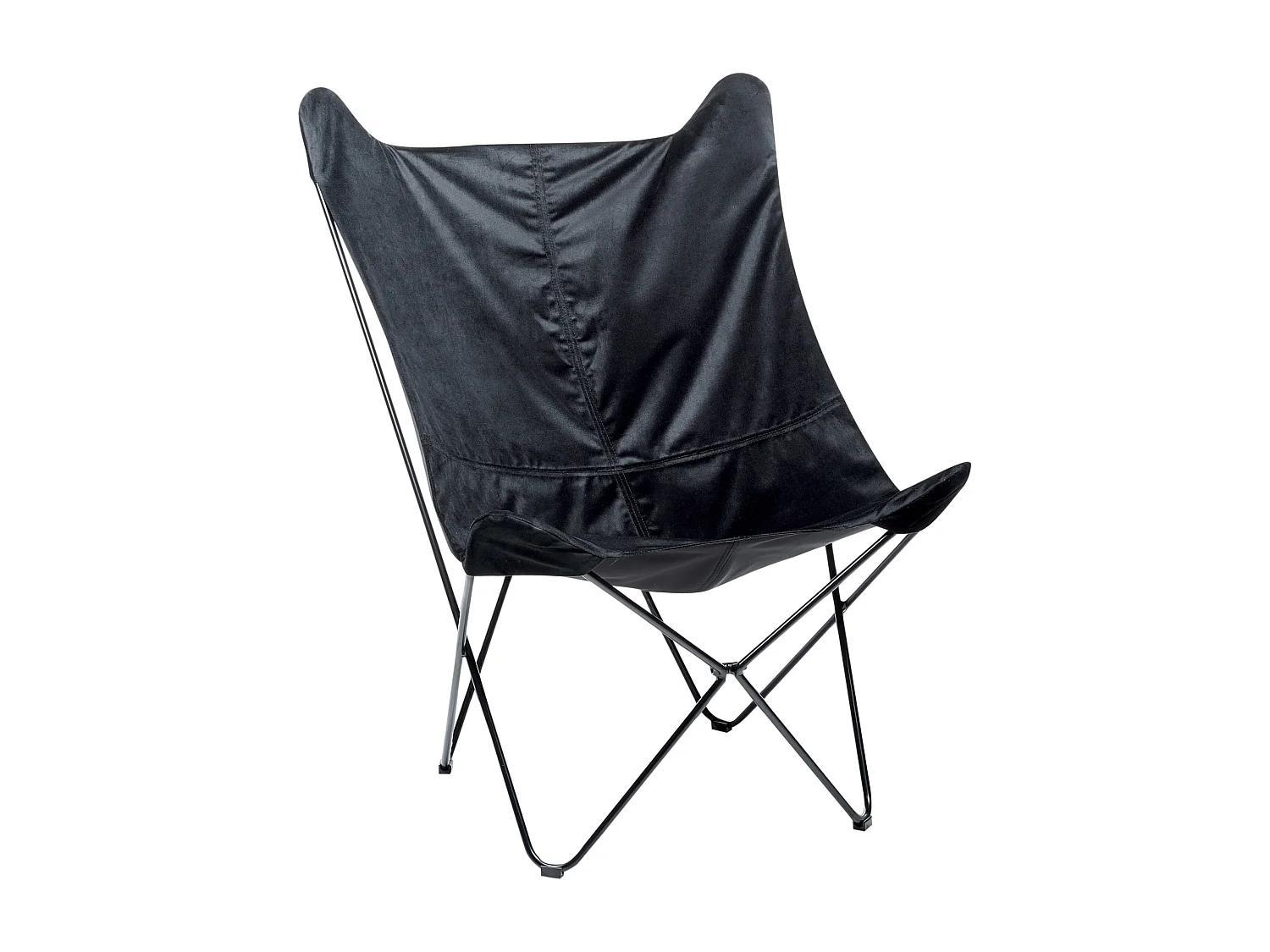 Fauteuil NYBRO Velours Noir
