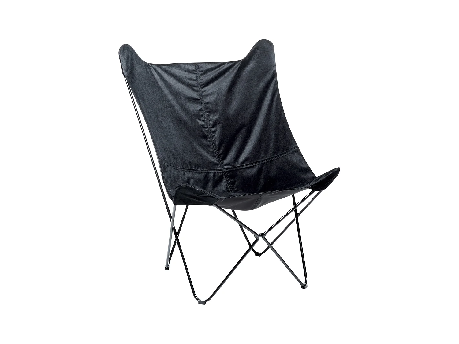 Fauteuil NYBRO Velours Noir