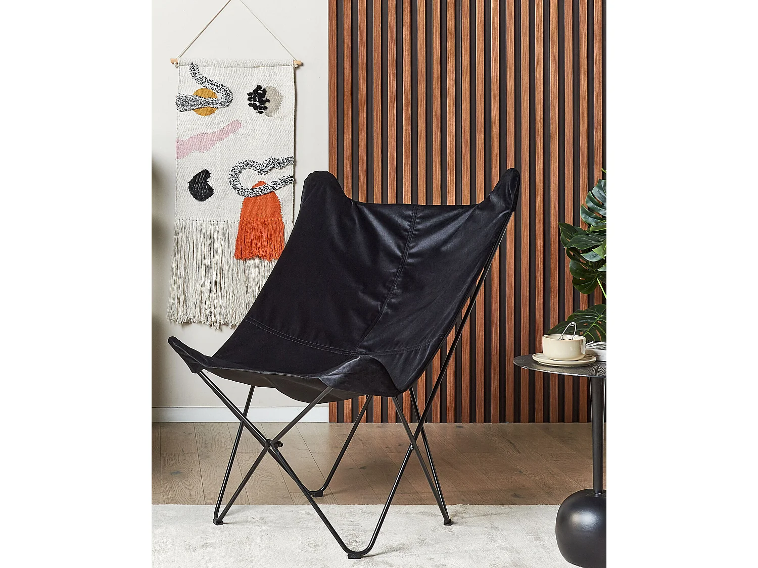 Fauteuil NYBRO Velours Noir