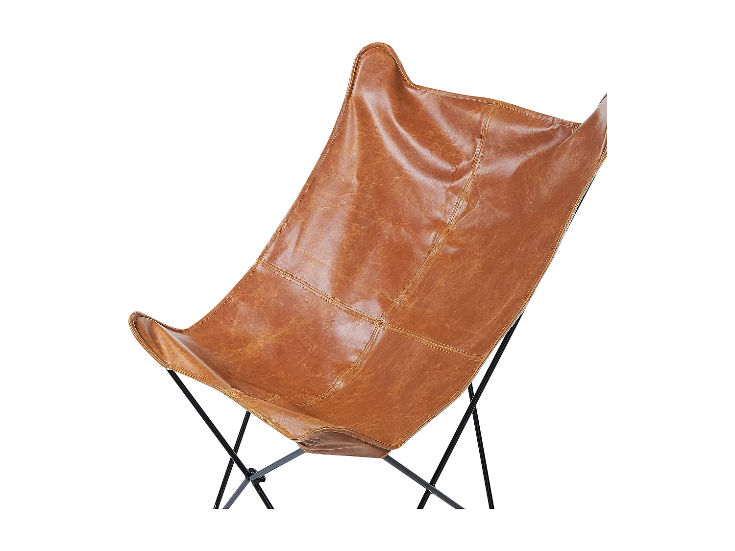 Sillón NYBRO Piel sintética Marrón dorado