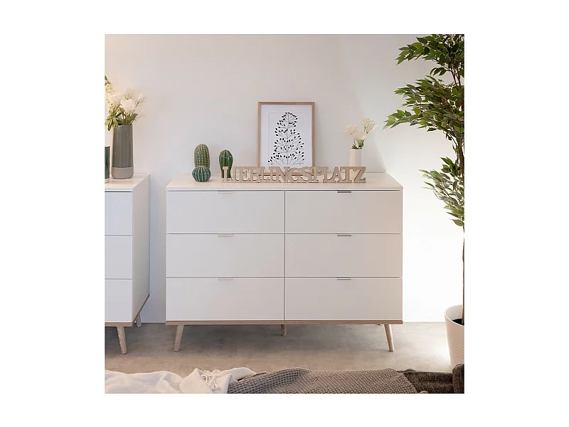 Cómoda 6 Cajones - An120 cm - Copenhague