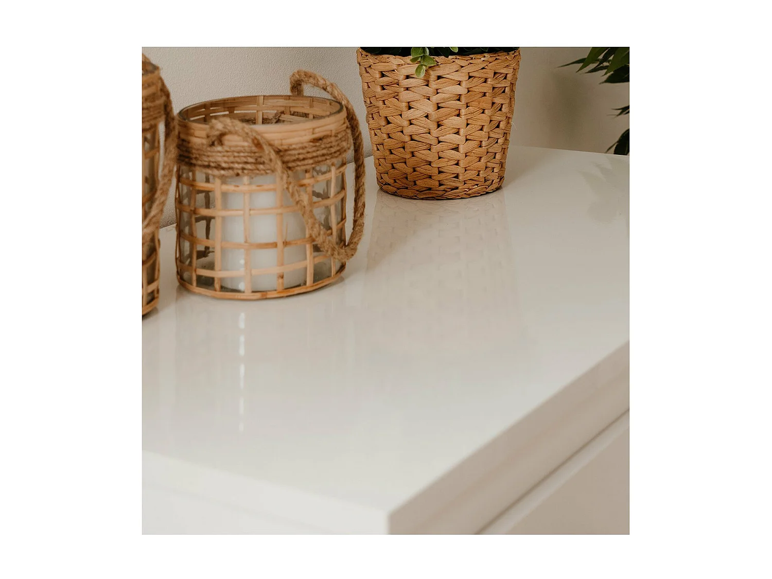 Buffet 2 Portes 3 Tiroirs Blanc L120 cm - PRETORIA