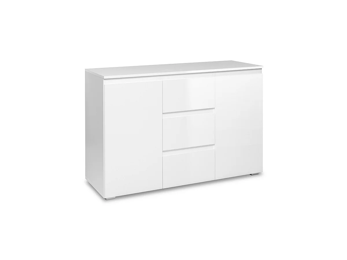 Buffet 2 Portas 3 Gavetas Branco L120 cm - PRETORIA
