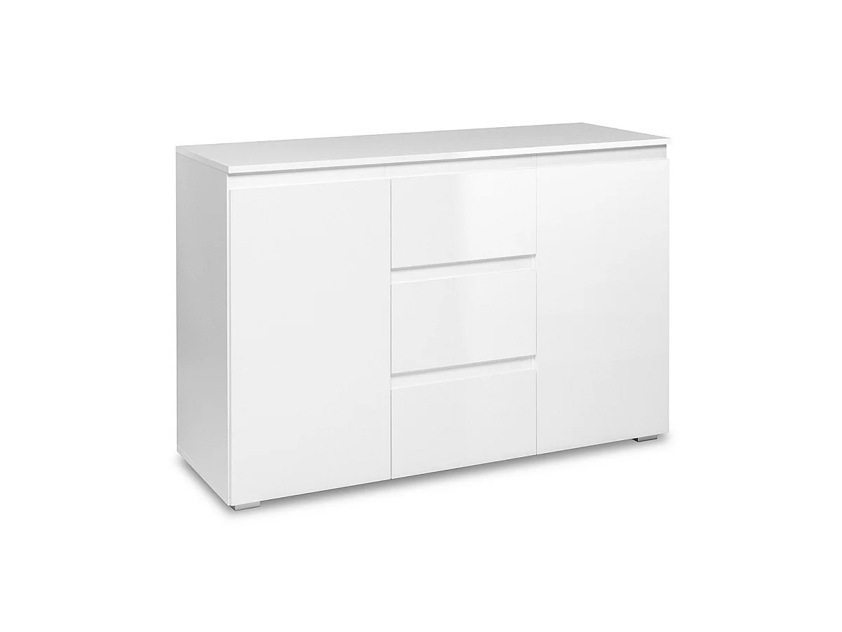 Buffet 2 Portas 3 Gavetas Branco L120 cm - PRETORIA