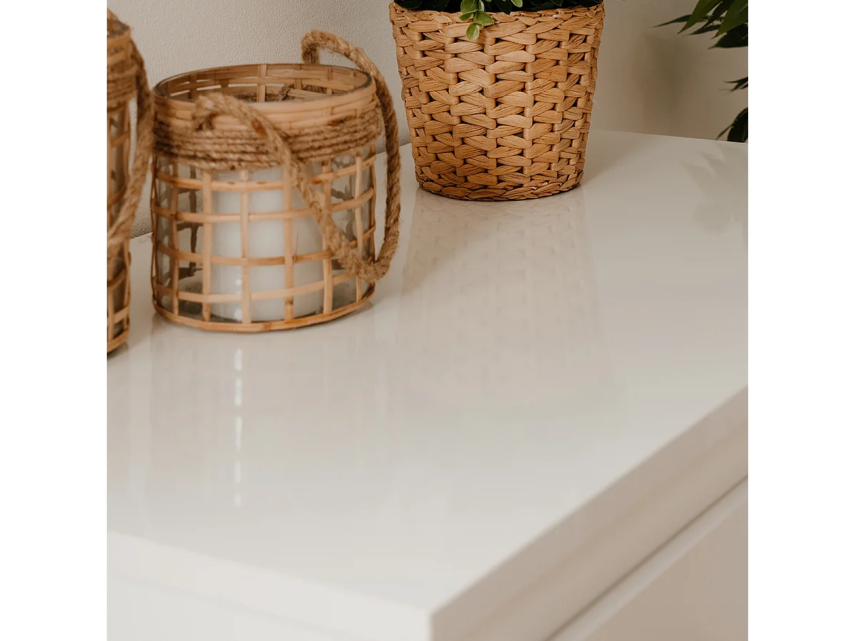 Buffet 2 Portas 3 Gavetas Branco L120 cm - PRETORIA