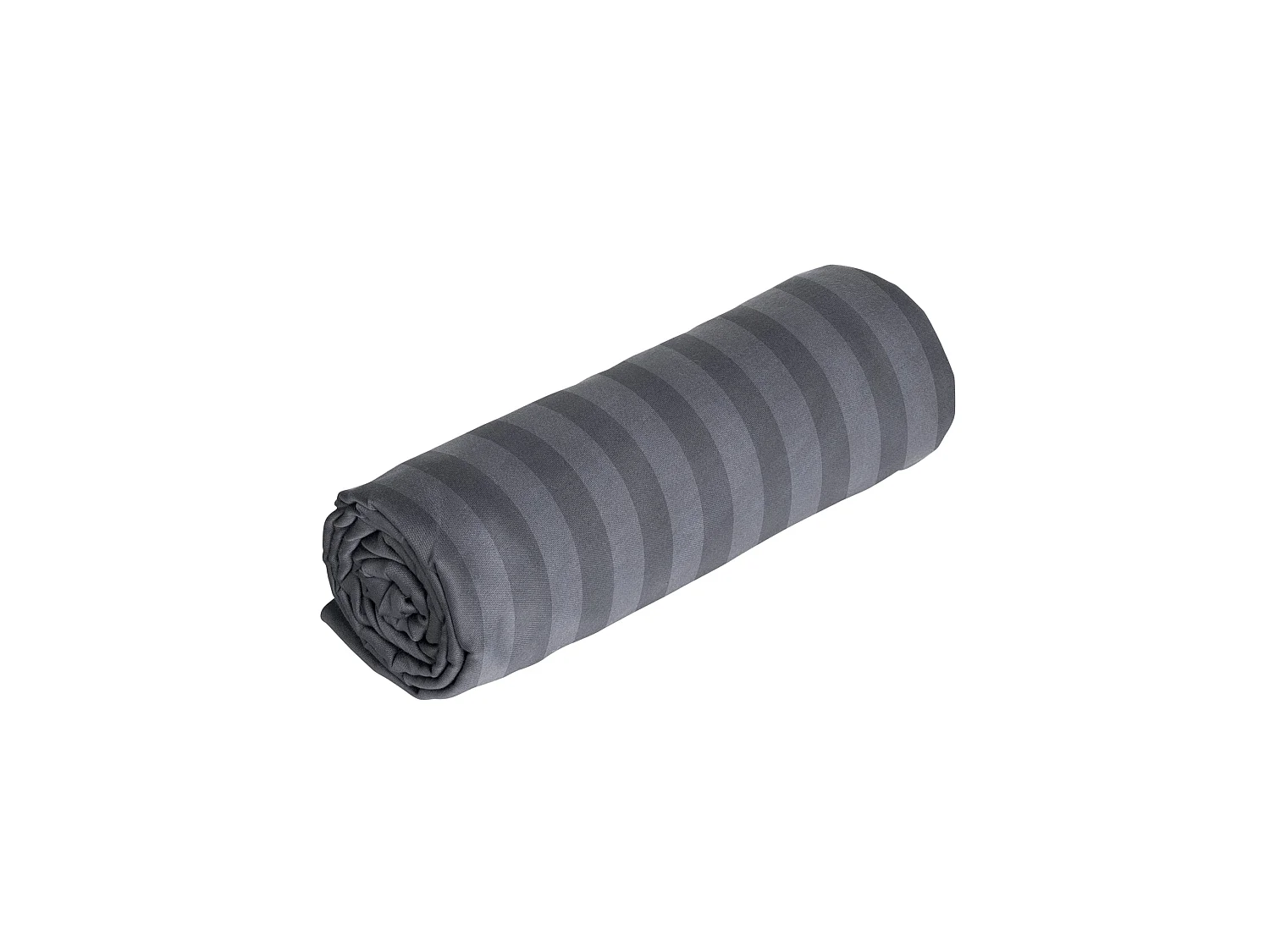 Drap housse gris rayures grises satin 180*200cm
