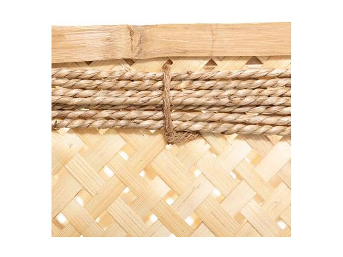 Lot de 3 Paniers de Rangement "Corde" 39cm Beige