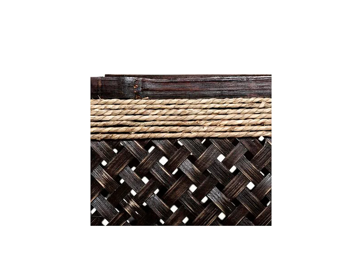 Lot de 3 Paniers de Rangement "Corde" 39cm Marron